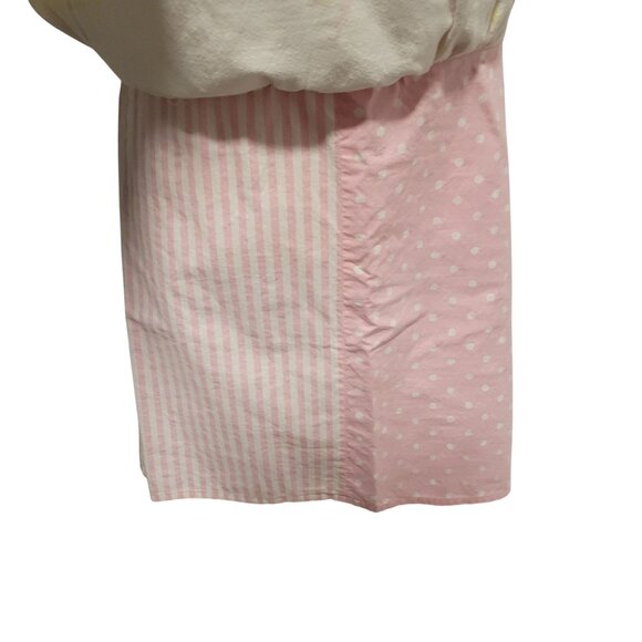 Vintage Inspired Pink Cotton Apron Floral Polka Dot Patterns Aprons By Genie - Picture 6 of 7